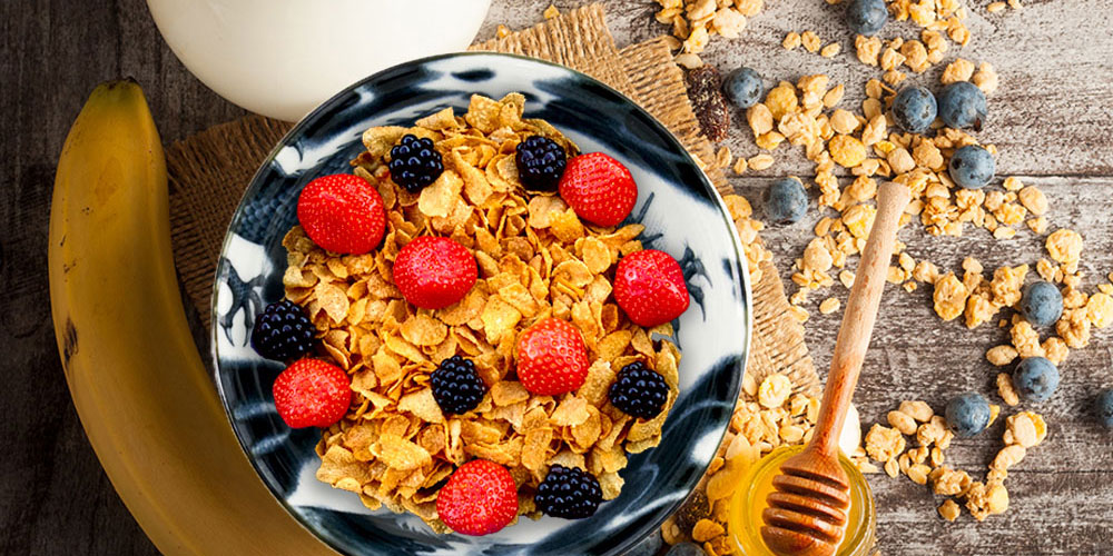 Asian bowl with cereals and rice