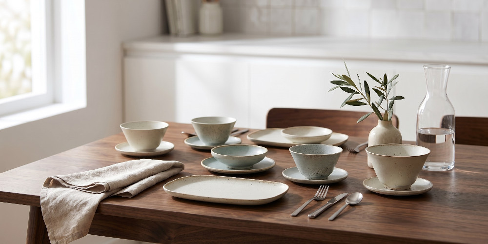 Tokyo Design Studio series Minto Green and Umizuna Beige