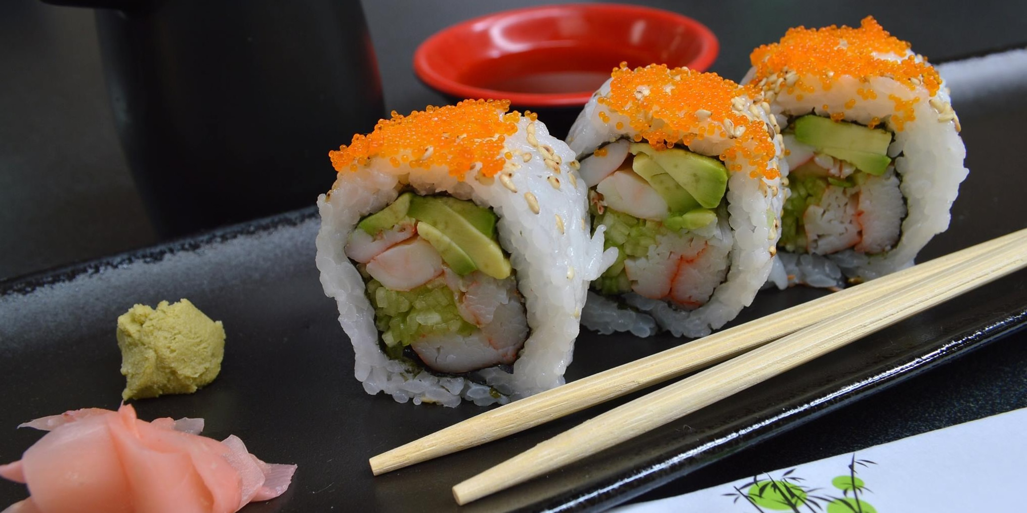 Sushi set with plate, sauce bowl and chopsticks|default:Sushi accessories|default:.NAME