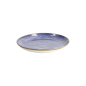 Preview: Plate Seigaiha Blue/Brown, Porcelain, Ø 21.5 × 3 cm, Item No. 14209