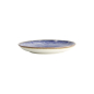 Preview: Plate Seigaiha Blue/Brown, Porcelain, Ø 21.5 × 3 cm, Item No. 14209
