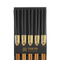 Preview: TDS, 5 Paar Essstäbchen, Bamboo Schwarz, Art.-Nr. 14461