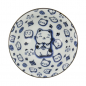 Preview: TDS, Schale, Kawaii Glückskatze (Lucky Cat), Neko, Blau, Ø 14,8 x 7 cm 500 ml - Art Nr. 15427