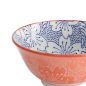 Preview: TDS, Tayo Bowl, Mixed Bowls Sakura, Blue/Red, Ø 14.8x6.8cm 500ml - Item No. 15463