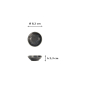 Preview: Sauce Bowl Onyx Noir Black, Stoneware, Ø 8.2 × 2.3 cm, Item No. 15530