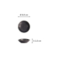 Preview: Sauce Bowl Onyx Noir Black, Stoneware, Ø 9.9 × 2.5 cm, Item No. 15531