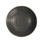 Preview: Plate Onyx Noir Black, Stoneware, Ø 25.3 × 4.5 cm, Item No. 15544