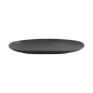 Preview: Oval Serving Platter Onyx Noir Black, Stoneware, 28.5 × 14 × 2.5 cm, Item No. 15547