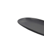 Preview: Oval Serving Platter Onyx Noir Black, Stoneware, 28.5 × 14 × 2.5 cm, Item No. 15547