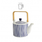 Preview: TDS, Teapot, Nippon Blue, Lines, Ø 14 x 21.5 cm 1.3 Ltr. - Item No. 15636