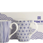 Preview: Mug Set Nippon Blue Blue/White, 2 pcs., Porcelain, Ø 8.5 × 10.2 cm, 380 ml, Item No. 15650