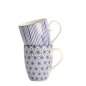Preview: Mug Set Nippon Blue Blue/White, 2 pcs., Porcelain, Ø 8.5 × 10.2 cm, 380 ml, Item No. 15650