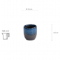 Preview: TDS, Sake-Cup, 4.5 x 4.5 cm, 50 ml, Black/Blue - Item No. 15846