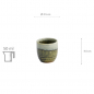 Preview: TDS, Sake-Cup, 4.5 x 4.5 cm, 50 ml, White/Green - Item No. 15848