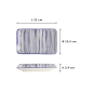 Preview: Sushi-Platte Nippon Blue Lines Blau/Weiß, Porzellan, 21 × 13,5 cm, Art.-Nr. 15986