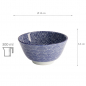 Preview: TDS, Rice Bowl, Nippon Blue, Dots, Ø 12 x 6.4 cm 300 ml - Item No. 16001