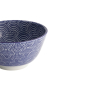 Preview: Schale Nippon Blue Dots Blau/Weiß, Porzellan, Ø 12 × 6,4 cm, 300 ml, Art.-Nr. 16001
