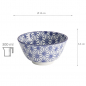Preview: TDS, Reis-Schale, Nippon Blue, Stars, Ø 12 x 6,4 cm 300 ml - Art Nr. 16005