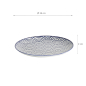 Preview: TDS, Plate, Nippon Blue, Waves, Ø 16 x 2 cm - Item No. 16018