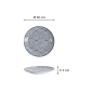 Preview: Plate Nippon Blue Waves Blue/White, Porcelain, Ø 16 × 2 cm, Item No. 16018