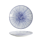 Preview: Tokyo Design Studio Plate Nippon Blue Lines Blue/White, Porcelain, Ø 20.6 × 2.2 cm