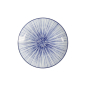 Preview: Plate Nippon Blue Lines Blue/White, Porcelain, Ø 20.6 × 2.2 cm, Item No. 16021