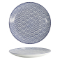 Preview: Tokyo Design Studio Teller Nippon Blue Waves Blau/Weiß, Porzellan, Ø 25,7 × 3 cm