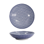 Preview: Tokyo Design Studio Pastateller Nippon Blue Dots Blau/Weiß, Porzellan, Ø 21 × 5,2 cm