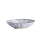 Preview: TDS, Pasta Plate, Nippon Blue, Lines, Ø 21 x 5.2 cm - Item No. 16030