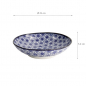 Preview: TDS, Pasta Plate, Nippon Blue, Stars, Ø 21 x 5.2 cm - Item No. 16032