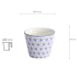 Preview: TDS, Teacup, Nippon Blue, Stars, Ø 8.3 x 6.5 cm 180 ml - Item No. 16038