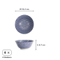 Preview: Tayo Bowl Set Nippon Blue (Blue/White), Porcelain, Ø 15.2 × 6.7 cm, 500 ml, Item No. 16039