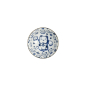 Preview: Schale Kawaii Lucky Cat Neko Blau (Weiß/Blau), Porzellan, Ø 12,7 × 6,8 cm, 300 ml, Art.-Nr. 16121