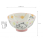 Preview: TDS, Rice Bowl, Kawaii Gochisosama Cat Neko, Rosa, Ø 10.5 x 5 cm 200 ml - Item No. 16296