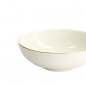 Preview: TDS, Bowl, Nippon White, Lines, Ø 19 x 5.5 cm - Item No. 16427