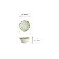 Preview: Sauce Bowl Green Cosmos, Stoneware, Ø 9 × 4 cm, 100 ml, Item No. 16506