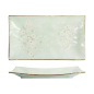 Preview: Tokyo Design Studio Serving Plate Green Cosmos, Stoneware, 33.2 × 19.3 × 2.2 cm