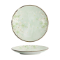 Preview: Tokyo Design Studio Plate Green Cosmos, Stoneware, Ø 22.7 × 3.1 cm
