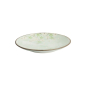 Preview: Plate Green Cosmos, Stoneware, Ø 22.7 × 3.1 cm, Item No. 16509