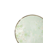 Preview: Plate Green Cosmos, Stoneware, Ø 22.7 × 3.1 cm, Item No. 16509
