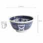 Preview: TDS, Bowl, Mixed Bowls, Kobana Karakusa, Ø 12.8 x 6.5 cm 400 ml, Item No. 16537