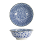Preview: Tokyo Design Studio Ramen Bowl Hana Blue Mixed Bowls Karakusa White/Blue, Porcelain, Ø 20.5 × 8 cm, 1.2 l
