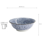 Preview: TDS, Ramen Bowl, Hana Blue Mixed Bowls, Ø 20.5 x 8 cm 1200 ml, Momiji Maple - Item No. 16540