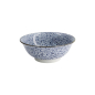 Preview: Ramen Bowl Hana Blue Mixed Bowls Momiji Maple White/Blue, Porcelain, Ø 20.5 × 8 cm, 1.2 l, Item No. 16540