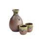 Preview: TDS, Sake-Set, Iga Oribe 1:2, 300ml/50ml, Item.-Nr. 16546