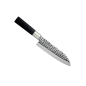 Preview: Santoku Knife (All-Purpose Knife) Hammered Style, Stainless Steel, Blade 16.5 cm, Item No. 16600