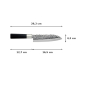Preview: Santoku Knife (All-Purpose Knife) Hammered Style, Stainless Steel, Blade 16.5 cm, Item No. 16600