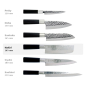 Preview: Nakiri Knife (Vegetable Knife) Hammered Style, Stainless Steel, Blade 16.5 cm, Item No. 16601