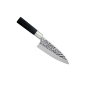 Preview: Deba Knife (Carving Knife) Hammered Style, Stainless Steel, Blade 15 cm, Item No. 16602
