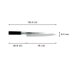 Preview: Sashimi Knife (Filleting Knife) Hammered Style, Stainless Steel, Blade 21 cm, Item No. 16603